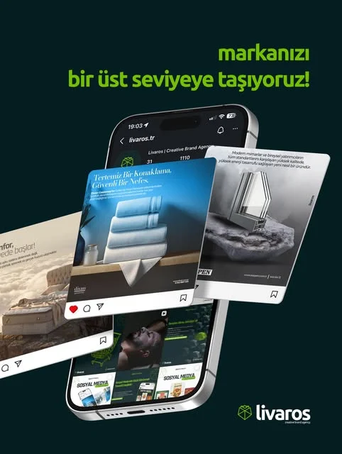 Markanızı bir üst seviyeye taşıyoruz — Livaros Instagram